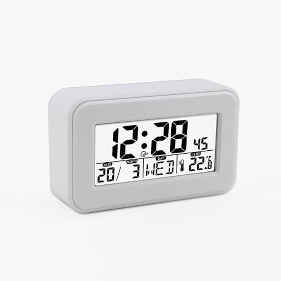 DESIGNICE 2026 New Alarm Clock Smart Digital Clock with Dual Alarms Temperature Sensing Digital Alarm Clock for Home and Office Use for Home Office Bedroom Study