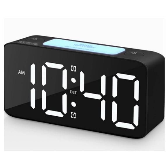 DESIGNICE 2026 New Alarm Clock Versatile Digital Clock for Personalized Lighting Functional Bedside Clock Featuring Usb Charging and Dual Alarm Settings for Bedroom Office Nightstand