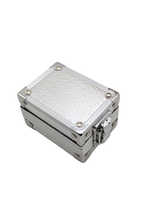 2026 New Aluminum Watch Container Box with Lock Watch Storage Silver Case for Home Storage, Travel, Gift Giving, Watch Collection, Organizing Accessories