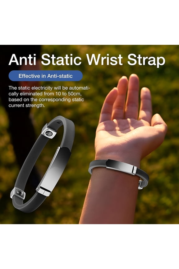 2026 New Anti-Static Cordless Wrist Strap,Adjustable Anti Static Band for Electrostatic Removal