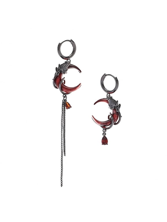 2026 New Asymmetrical Moon Drop Earrings Fashionable Moon Earrings Statement Ear Jewelry Fashion Earrings for Women for Party, Date, Casual, Office