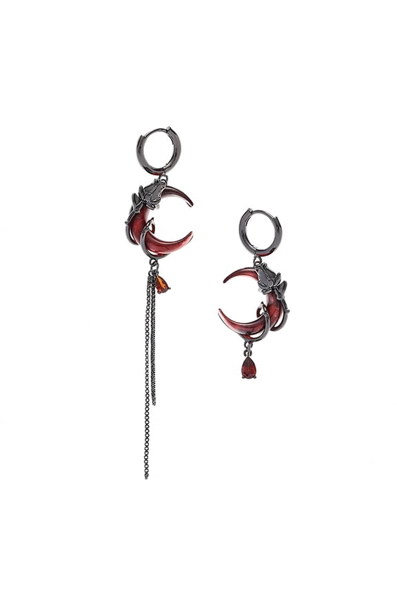 2026 New Asymmetrical Moon Drop Earrings Fashionable Moon Earrings Statement Ear Jewelry Fashion Earrings for Women for Party, Date, Casual, Office