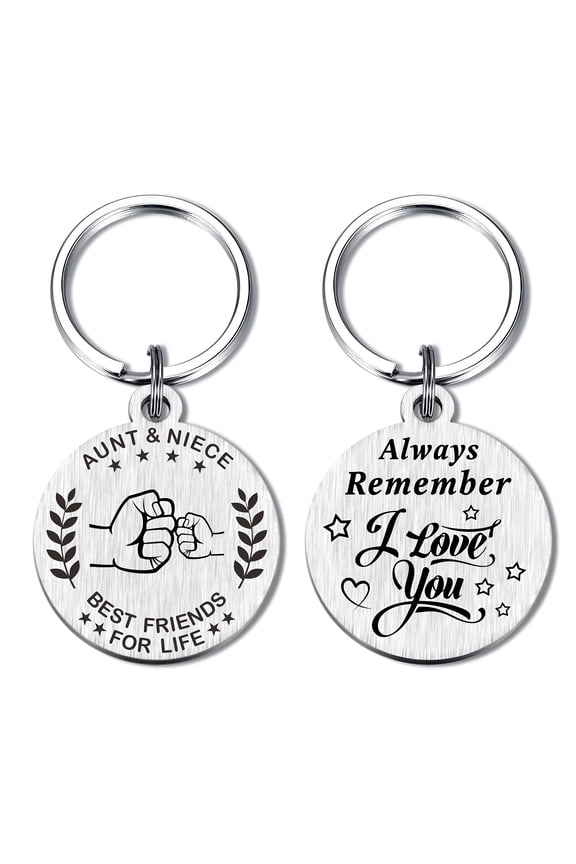 2026 New Aunt Gifts From Niece, Remember I Love You Aunt Keychain for Birthday,Christmas,Mother'S Day,Anniversary Gifts for Aunt