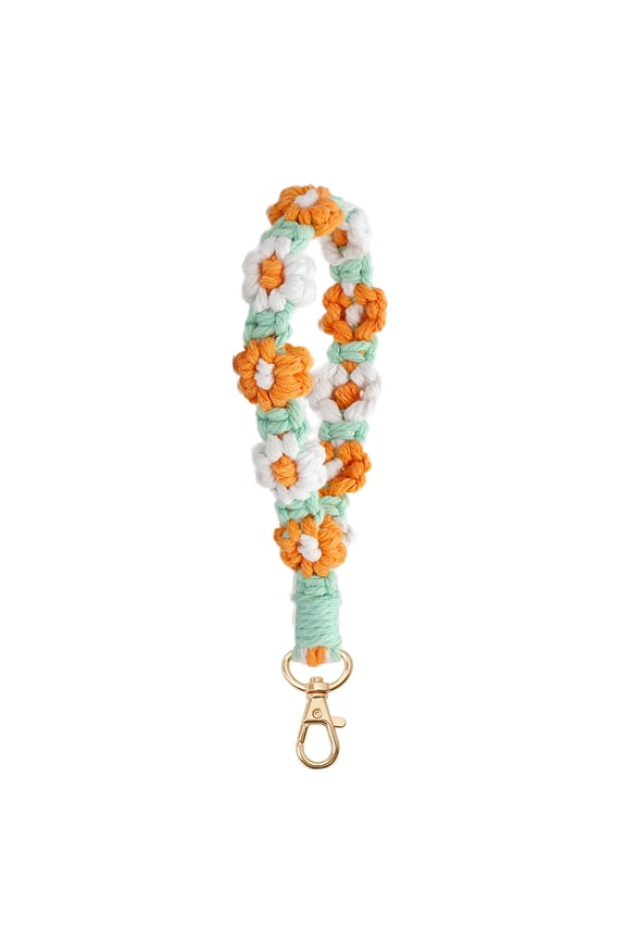 2026 New Boho Handmade Macrame Keychain Wristlet Keychain Keychain Weave Exquisite Keyring Holder Bracelet Lanyard for Women for Daily Use, Shopping, Travel, Gifts