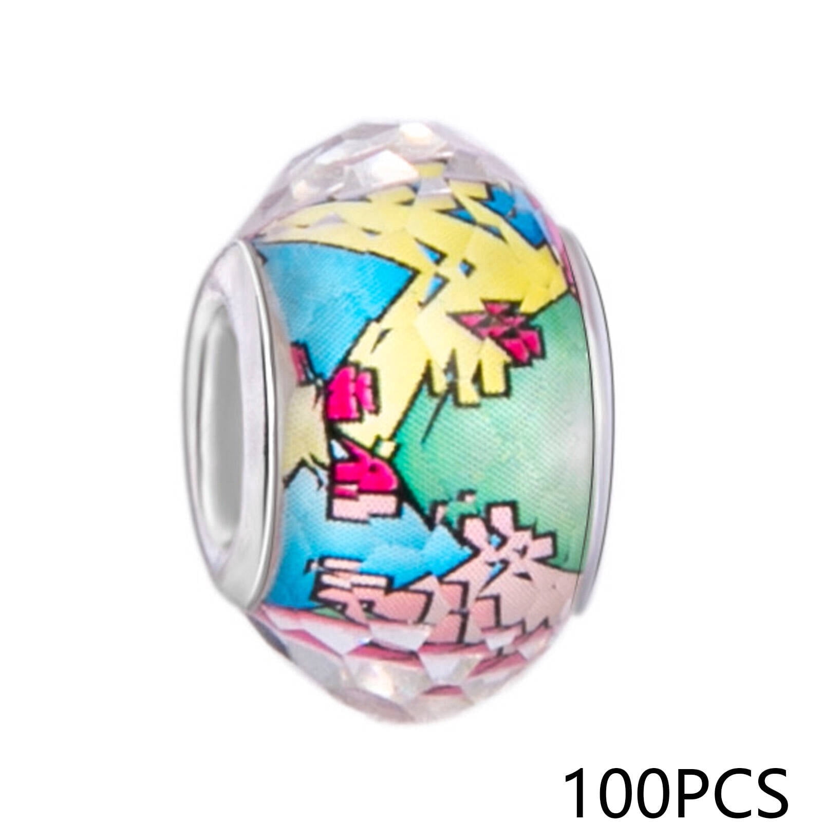 DESIGNICE 2026 New Bracelet Beads Large Hole Beads Beads for Bracelets Making Acrylic Gems Bracelet Making Kit Beads Style 3 for Jewelry Making Bracelet Crafting Diy Accessories Beadwork Projects