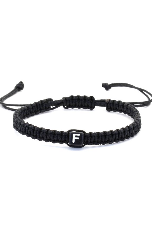 2026 New Bracelet Customizable Acrylic Charm Bracelet Unique Handmade Bracelets for Daily Wear Party Gift Black