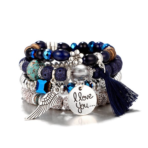 DESIGNICE 2026 New Bracelet Nepalese Handcrafted Multi Layer Charm Bracelet Boho Chic Bracelets Silver for Boho Style Casual Wear Everyday Outfits Layered Looks Unique Accessories.