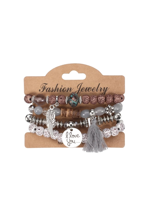 2026 New Bracelet Unique Winged Charm Bracelet Bohemian Style Bracelets for Casual Party Gift Black