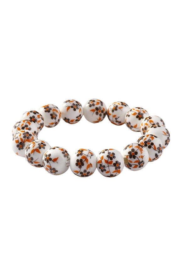 2026 New Ceramic Beads Bracelet Rich in Color Ceramics Wrist Bracelet Comfortable to Wear Jewelry Hand Chain Coffee for Daily Wear Casual Outfits Boho Style Office Wear
