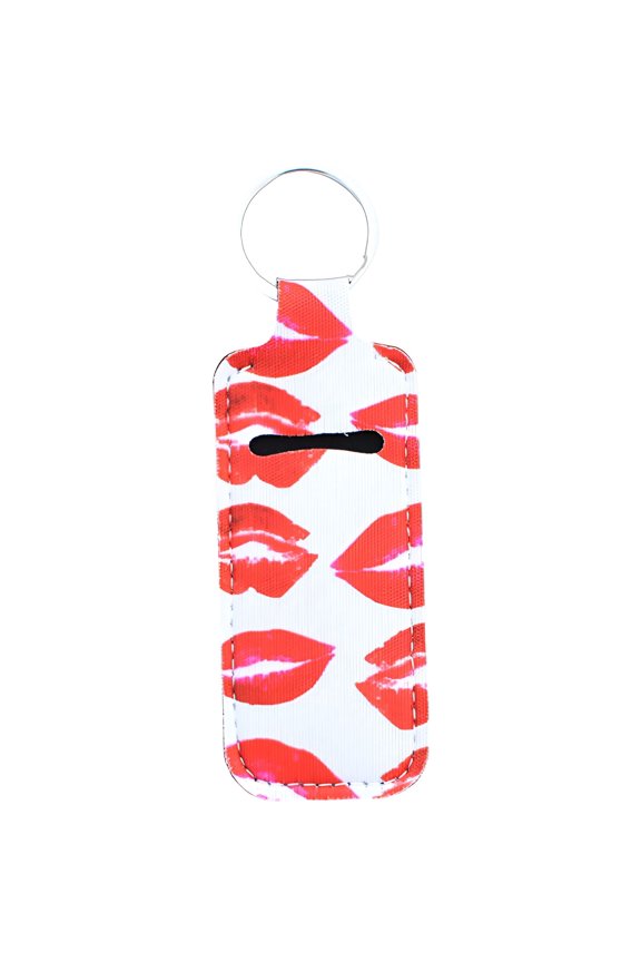 2026 New Chapstick Holder Key Chain,Llaveros,Wrist Keychain Keychain Ring,Metal