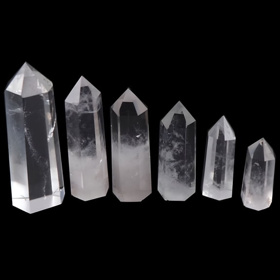DESIGNICE 2026 New Clear Quartz Crystal Point Natural Wand Specimen Reiki Healing Stone for Healing, Meditation, Energy Work, Spiritual Practice, Home Decor, Chakra Balancing, Mindfulness.