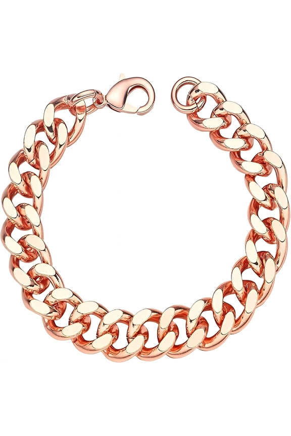 2026 New Copper Bracelet for Men & Women  99.9% Pure Copper Cuban Link Chain  5Mm, 7Mm, 9Mm, 12Mm Width  6.5" to 9" Length  Gift Box Included