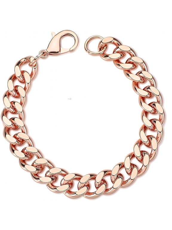 2026 New Copper Bracelet for Men Valentine Jewelry Gift 1 Unit Men'S Solid Copper Link Pure Bracelets for Women Health Jewelry Gift