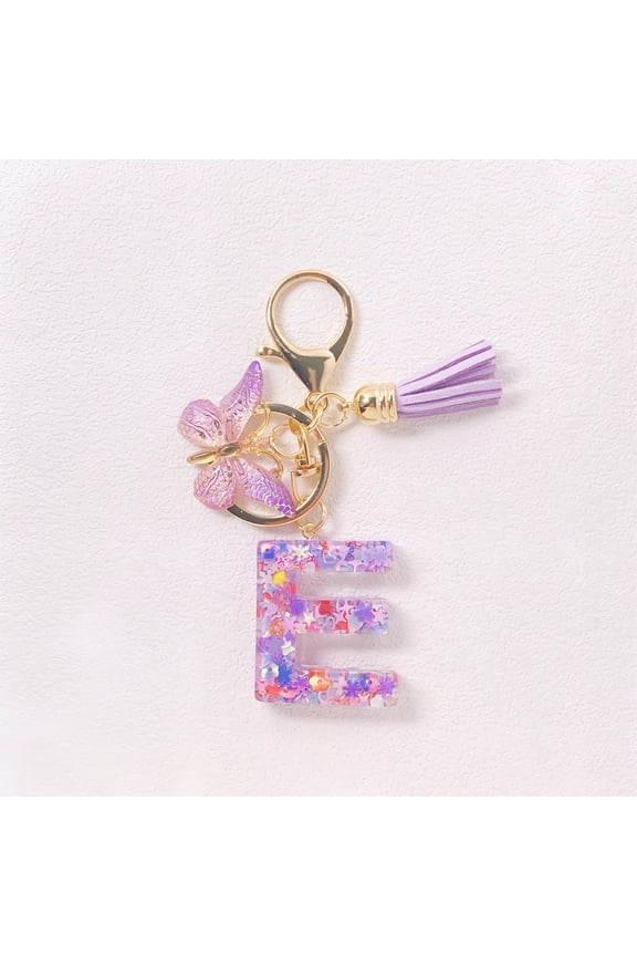 2026 New Cute Pink Key Chains for Women Girls, Initial Letter Keychains with Tassel, Charms for Key Purse Handbags Backpacks, for Daily Use, Gifting, Accessorizing Bags, School, Travel