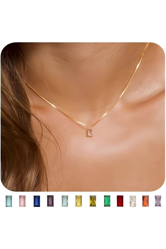 2026 New Diamond Necklaces for Women 14K Gold Plated Necklace for Women Christmas Dainty Gold Necklace Cubic Zirconia Pendant Necklace Birthday Gifts for Women Jewelry