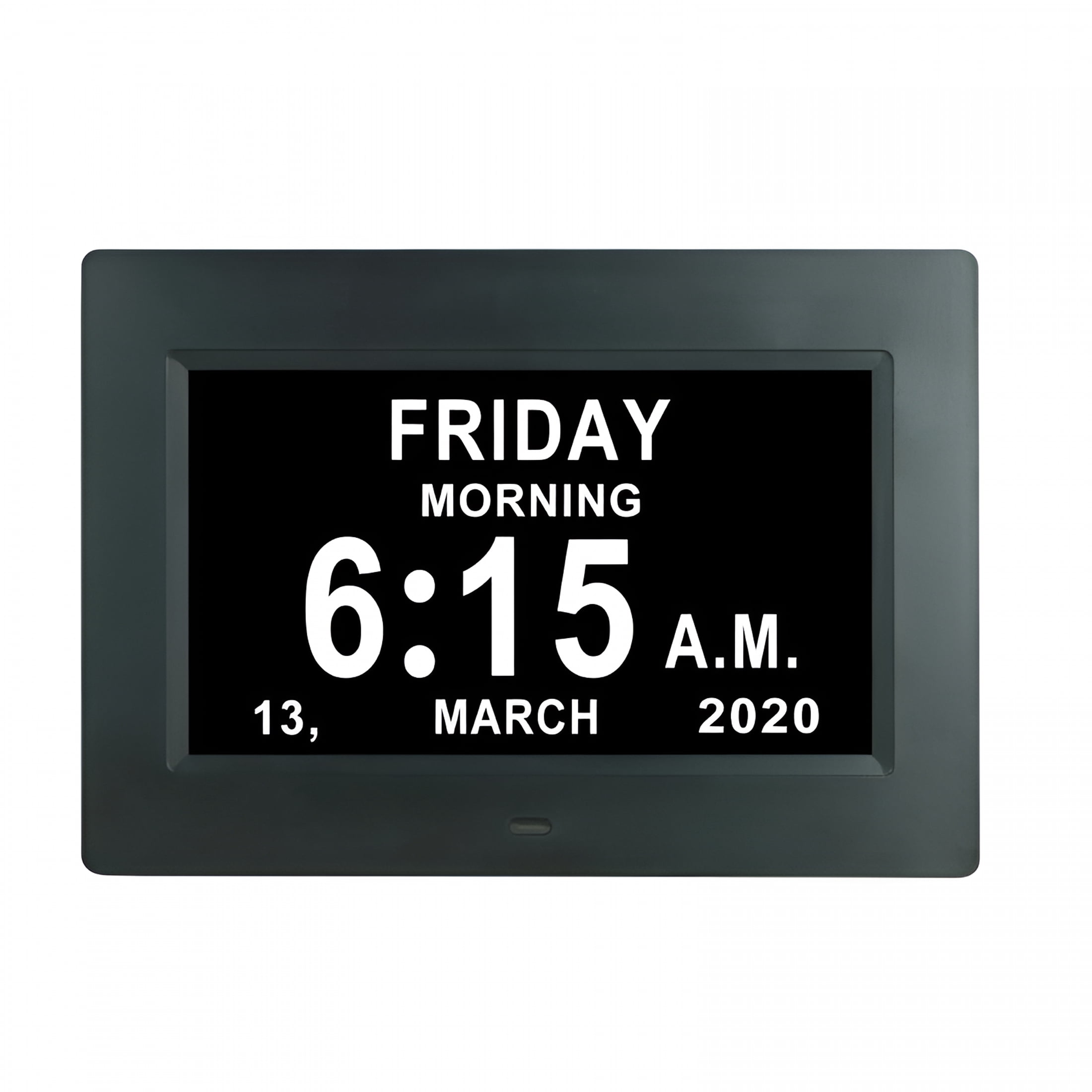DESIGNICE 2026 New Digital Calendar Day Clock - Large Digital Clock with Date and Day of Week for Seniors Impaired Vision,Elderly,Alzheimer with 12 Alarm Options,12/24H,Am/Pm