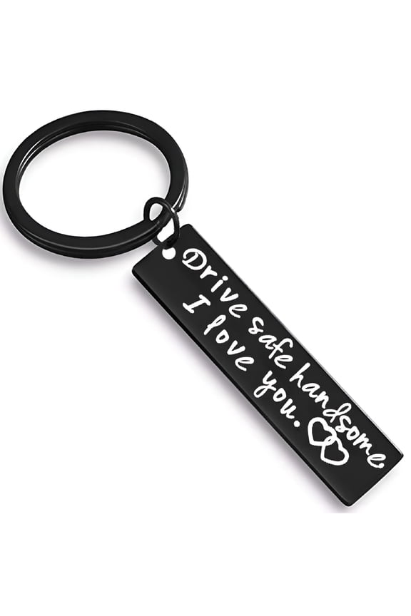 2026 New Drive Safe Keychain for Boyfriend Husband Dad Gifts for Daily Driving, Road Trips, Commuting