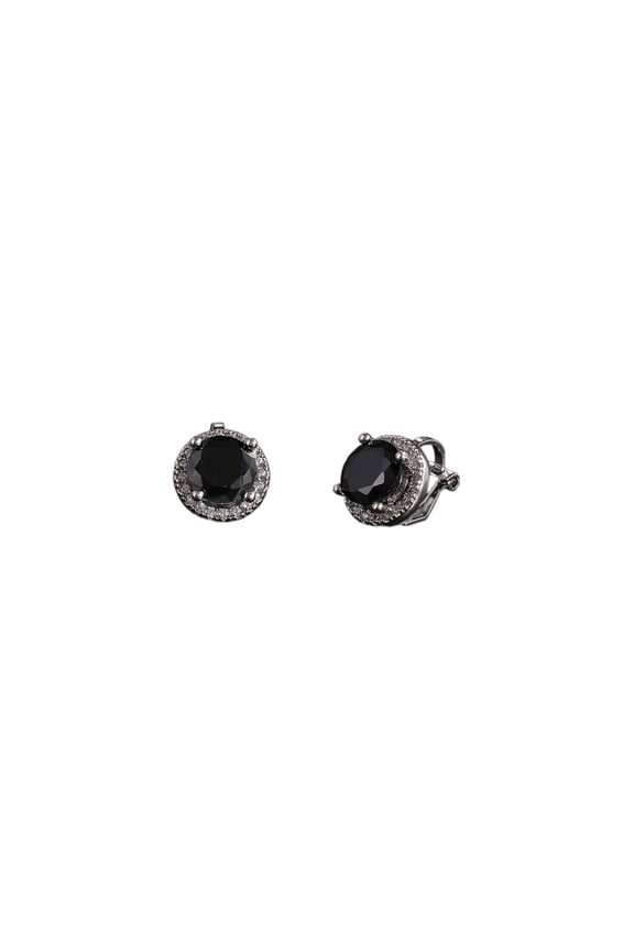 2026 New Earrings Sparkling Zirconia Dazzling Charm Helix Earrings Versatile & Fashionable Stud Earrings for Women for Party Date Work Black