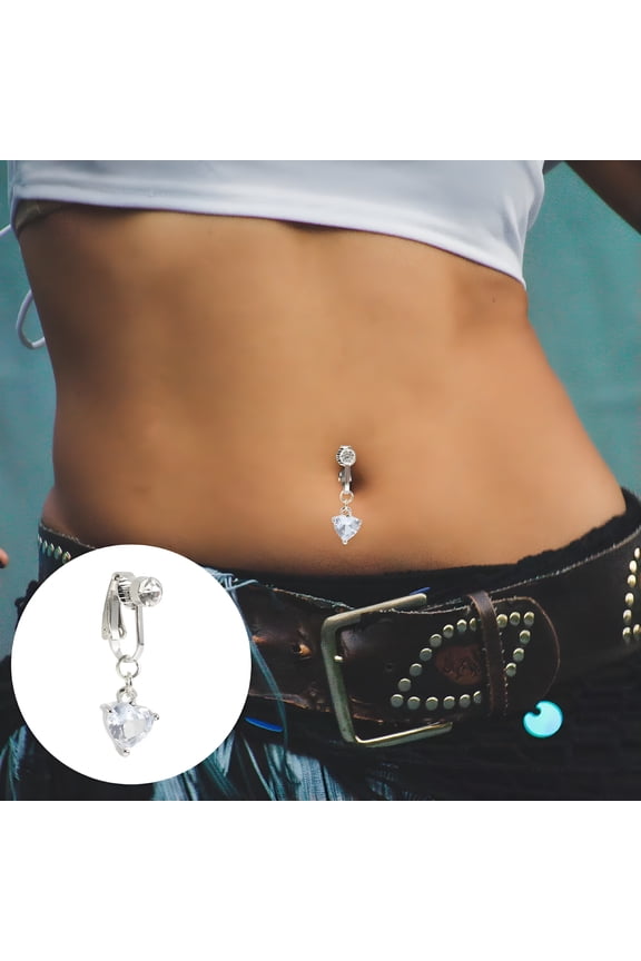 2026 New Fake Belly Women Non Piercing Delicate Jewelry Navel Ring Rings Fake Belly Button Piercing for Party, Festival, Daily Wear, Beach, Dance