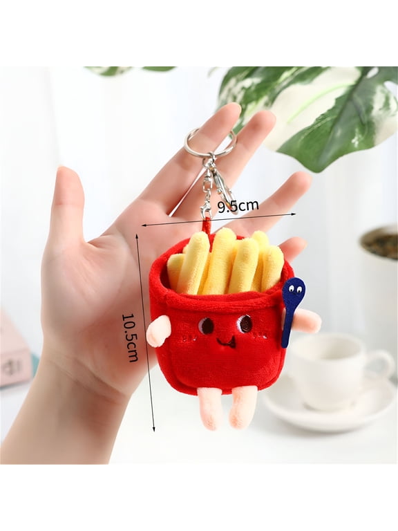 2026 New Fast Food Keychains for Kids Keychain Accessories for Boys and Girls Food Party Favors for Parties, Gifts, Backpacks, School, Fun Accessories