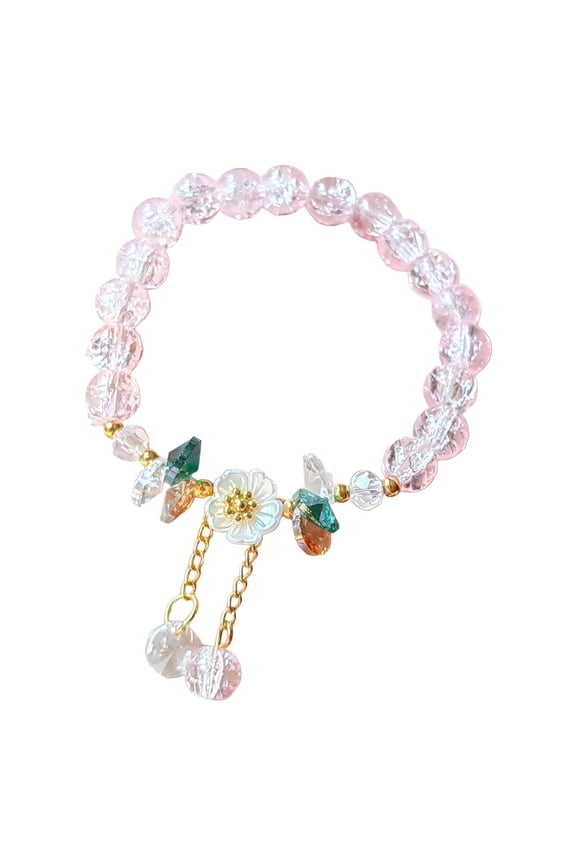 2026 New Flower Bead Bracelet Exquisite Daisy Design Beaded Bracelets Exquisite Daisy Design Couples Bracelets Pink1 for Anniversaries Romantic Gifts Casual Wear Friendship Gifts