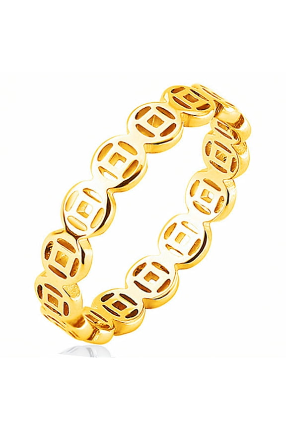 2026 New Gold Rings for Women Non Irritating Dainty Rings for Women Sturdy Construction Tarnish Free Gold Rings for Daily Party Work Date Gift Gold1 Plated