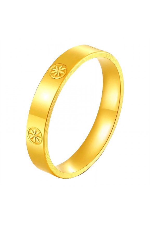 2026 New Gold Rings for Women Tough Structure Fashion Rings for Women Skin Sensitized Tarnish Free Gold Rings for Daily Party Work Date Gift Gold2 Plated