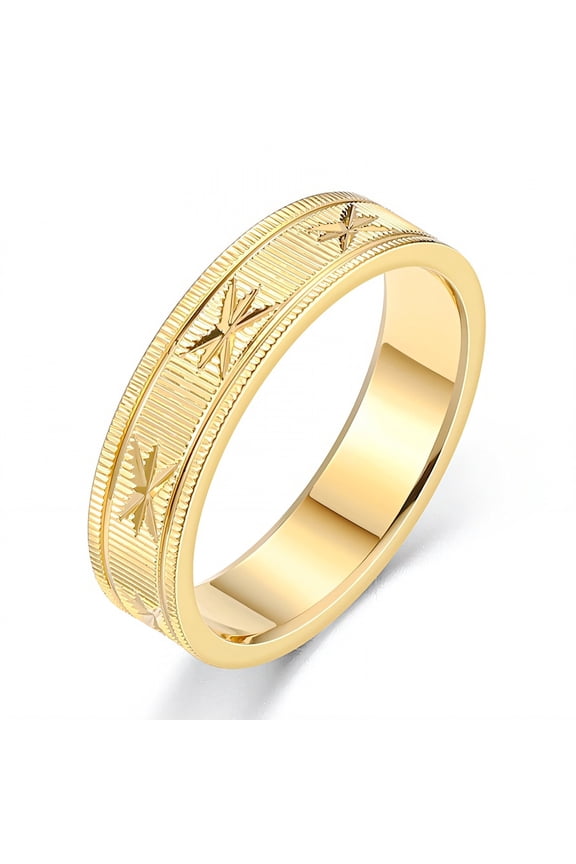 2026 New Gold Rings for Women,Rigid Structure Tarnish Free Gold Rings,Dermatologically Safe Dainty Rings for Women,Gold Plated