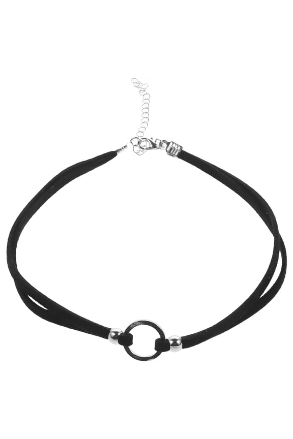 2026 New Gothic Circle Choker Pendants Necklace Women Punk Chocker Necklace Collares for Party,Club,Concert,Casual,Festival (Black)