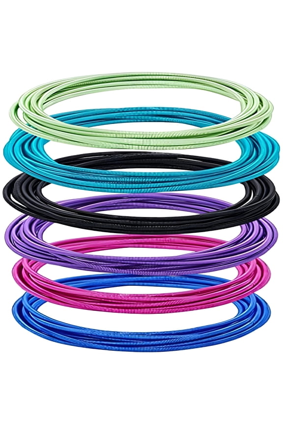 2026 New Guitar String Bracelets 2-1/4 Inch Spring Bracelets Minimalist Bracelets Flexible Wire Layered Bracelet for Stackable Wearing
