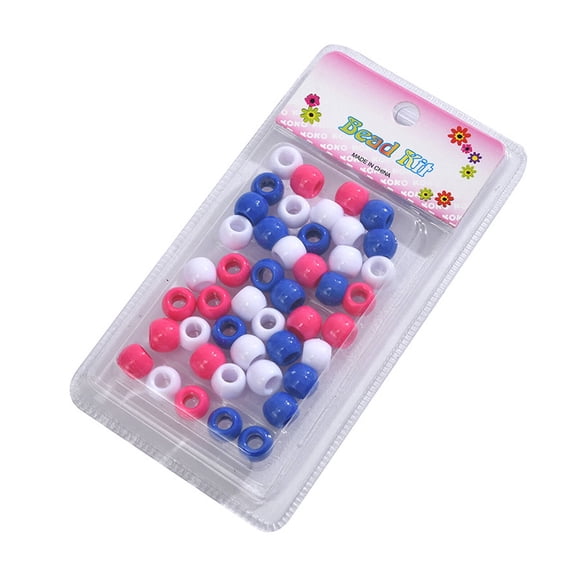 DESIGNICE 2026 New Hair Beads for Kids Girls,Colorful African Braid Hair Beads Pony Beads,Perfect for Kids' Braiding Accessories Hair Beads,Style7
