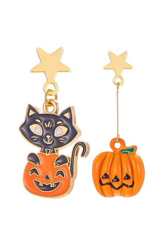 2026 New Halloween Earrings for Women Ghost Pumpkin Witch Dangle Earrings Fun Cute Spooky Halloween Earrings Studs,Halloween Jewelry Gifts for Party Accessories Pumpkin Earrings