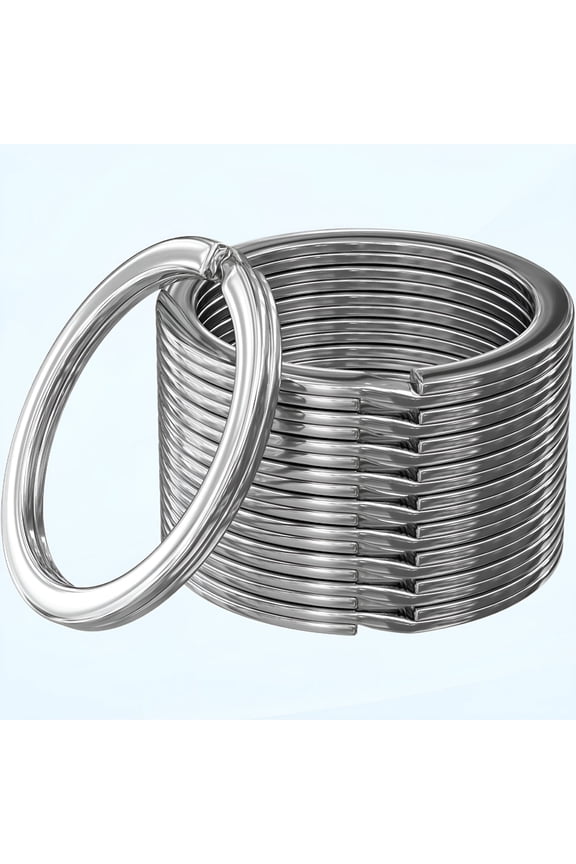 2026 New Heavy Duty Split Key Rings Bulk,Large Metal Keychain Rings for Car Home,Dog Tag Lanyards,School Office Diy, for Keys, Bags, Accessories, Crafts, Organizing, Outdoor Use