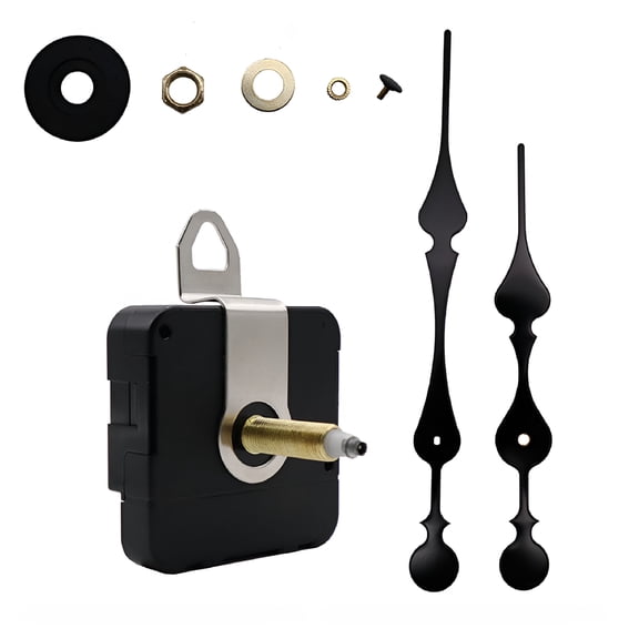 DESIGNICE 2026 New High Torque Long Shaft Silent Clock Movement Mechanism with 2 Different Size Clock Hands Repair Tool Parts Kit
