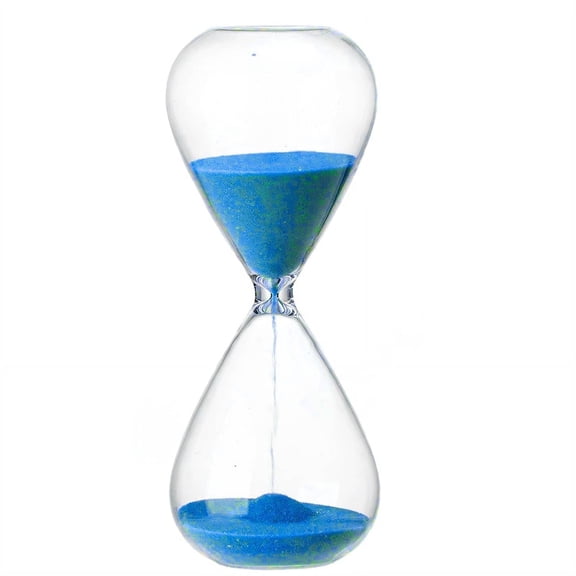 DESIGNICE 2026 New Hourglass,Glass Smooth Sand Timer - No Clogging,Exquisite Colored Sand Hourglass,Yellow for Home Decor, Office, Time Management, Relaxation, Gift Idea, Desk Accessory.