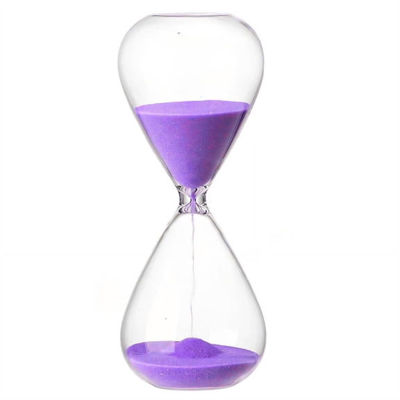 DESIGNICE 2026 New Hourglass,Versatile and Convenient Hourglass with Sand,Calm and Smooth Sand Timer,Purple for Home Decor, Office, Study, Relaxation, Time Management, Mindfulness, Desk Decoration.