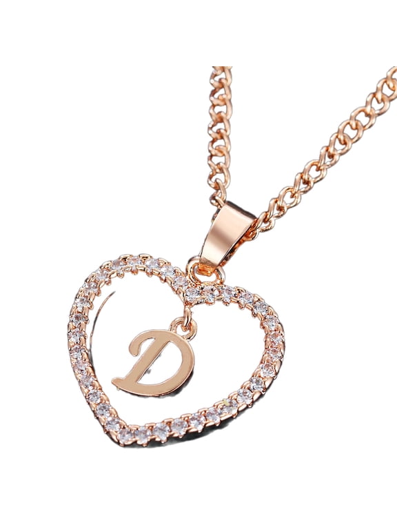 2026 New Initial Necklace for Women,Customized Gold Initial Necklace for Women,Versatile Dainty Necklace,Delicate Initial Necklace to Highlight Your Personality,D