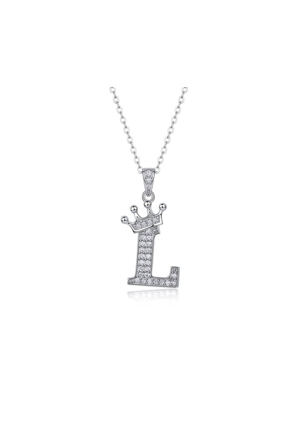 2026 New Initial Necklaces for Women,Chic Personalized Silver Initial Necklace for Women,Graceful Dainty Necklace,Custom Initial Pendant Necklace for Special Moments,Silver L