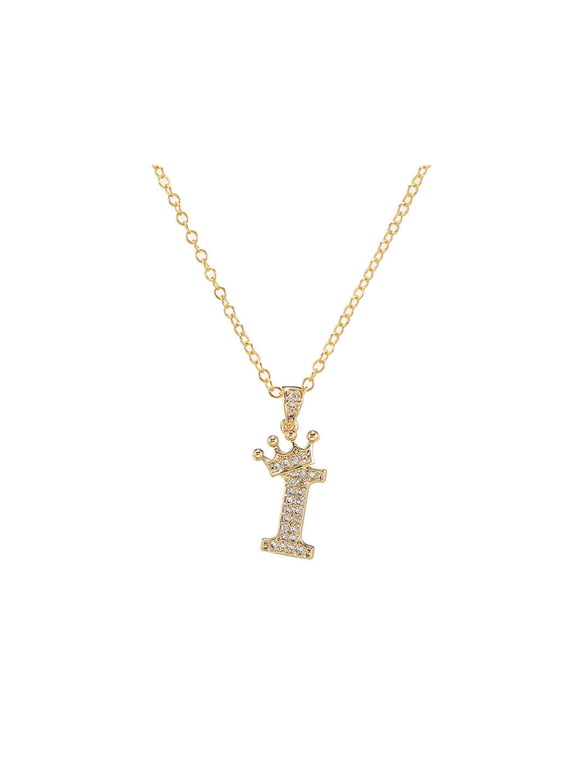 2026 New Initial Necklaces for Women,Custom Gold Initial Necklace for Women,Fashionable Dainty Necklace with Sparkling Zirconia,Iconic Initial Necklace for Effortless Elegance,I