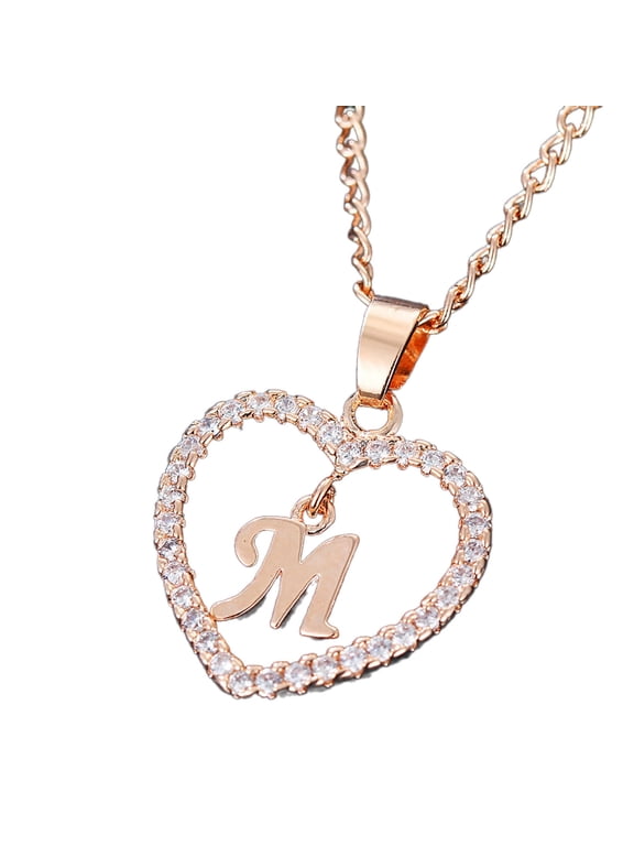 2026 New Initial Necklace for Women,Personalized Gold Initial Necklace for Women,Subtle Dainty Necklace,Classic Initial Necklace for Every Wardrobe,M