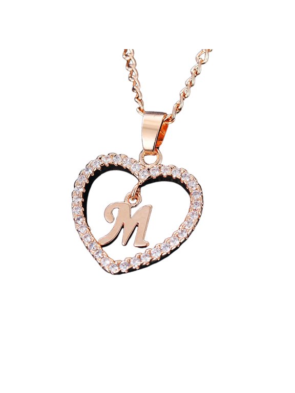 2026 New Initial Necklaces for Women,Personalized Elegant Gold Initial Necklace,Minimalist Dainty Necklace for Everyday Wear,Customizable Initial Necklace for Unique Self Expression,M