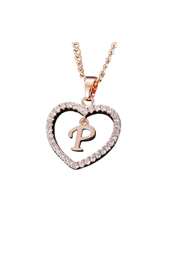 2026 New Initial Necklaces for Women,Personalized Elegant Gold Initial Necklace,Minimalist Dainty Necklace for Everyday Wear,Customizable Initial Necklace for Unique Self Expression,P