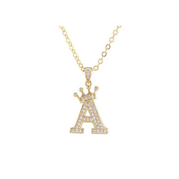 DESIGNICE 2026 New Initial Necklaces for Women,Personalized Gold Initial Necklace for Women,Elegant Dainty Necklace with Zirconia,Custom Initial Necklace for Unique Style,A