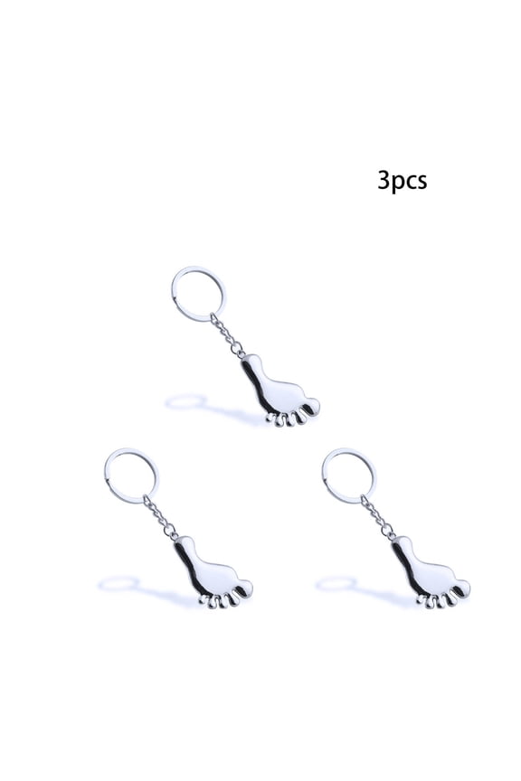 2026 New Key Chain Unique Footprint Design Key Holder Lightweight Metal Key Organizer for Everyday Use for Home Office Car Travel Daily Organization Key Storage