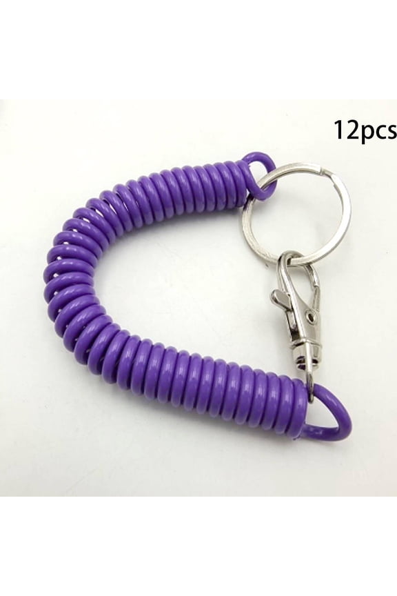 2026 New Key Chain,Unique Phone Line Look Handy Keychain Wristlet,Cord-Inspired Coil Key Holderfor All Your Essentials for Daily Use,Travel,Work,School,Keys,Bag