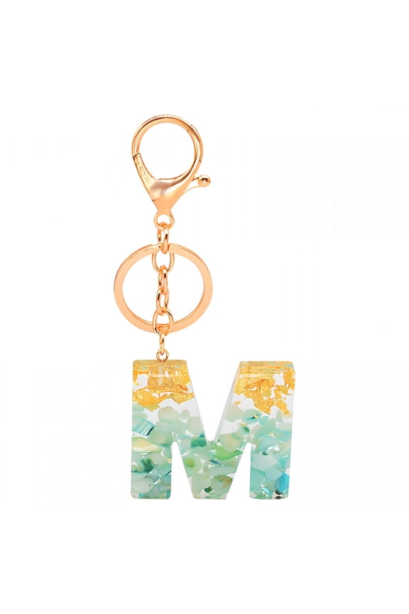 2026 New Key Chains Personalized Resin Translucent Keychain Creative Letter Color Pendant Keychain Gifts Letter Keychain