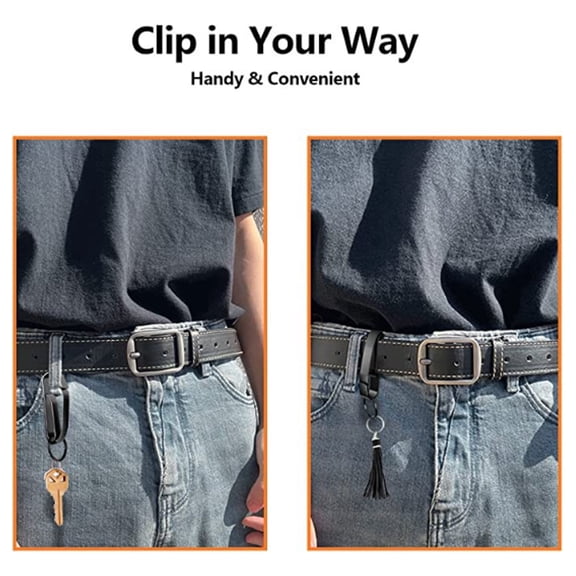 DESIGNICE 2026 New Key Lock Box Belt Clip for Keys Stylish Key Ring with Air Tag Holder for Home Office Travel Car