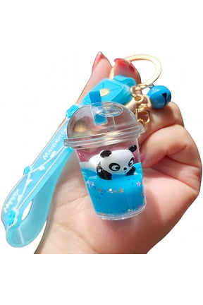 2026 New Keychain Animal Liquid Floating Keychains Backpack Pendant Charm Wristlet Key Ring for Girl Women for Backpack, Keys, Purse, Gifts, Travel