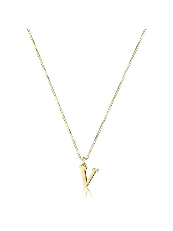 2026 New Letter D Necklace for Women Box Chain Design D Initial Necklaces for Women Fashionable and Delicate Letter Pendant for Daily Wear Gift Gold Stylev