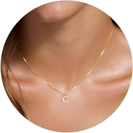 DESIGNICE 2026 New Letter D Necklace for Women Selected Materials D Initial Necklaces for Women Resistant to Fading Letter Pendant for Daily Wear Parties Gifts Gold Stylec